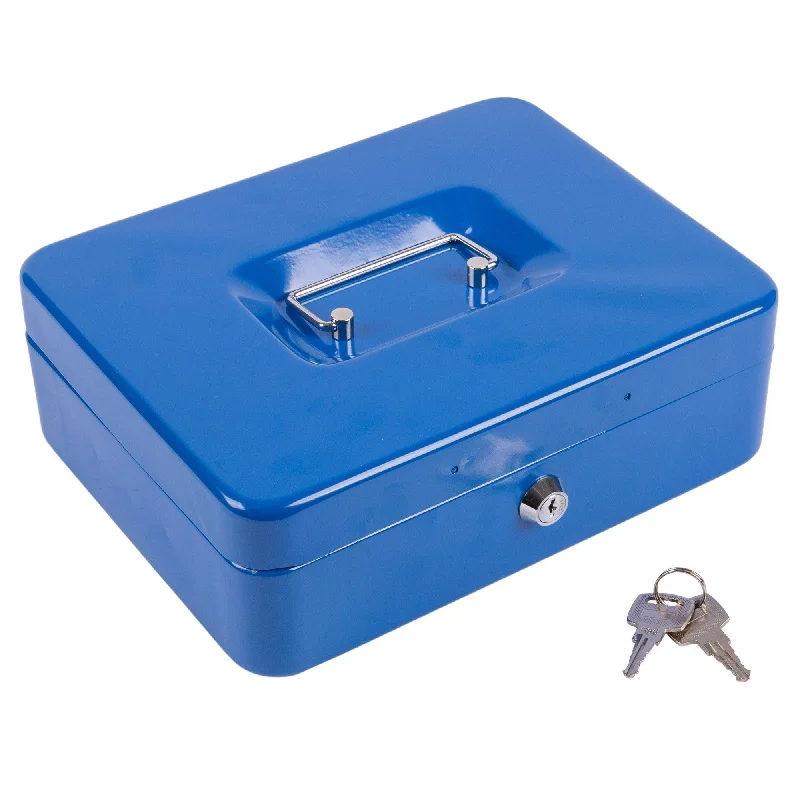  -Non-contact cat thermometerBlue 25.5cm Metal Cash Box - By Ashley