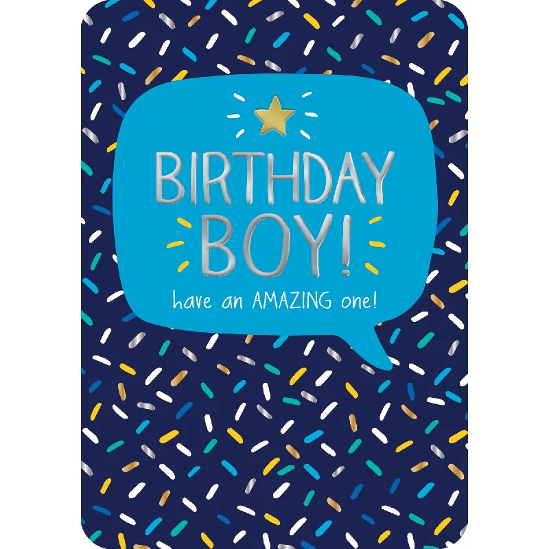 - Winter warm clothes for short-haired dogsPigment Productions Birthday Boy Card Fun Blue Kids Greeting Card