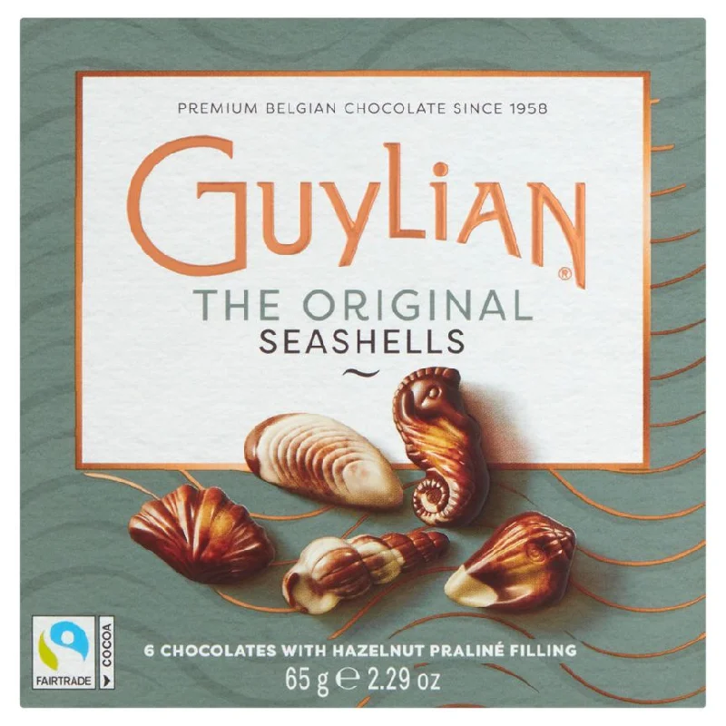 - Parrot climbing and standing wooden frameGuylian The Original Seashells 6 Chocolates with Hazelnut Praliné Filling