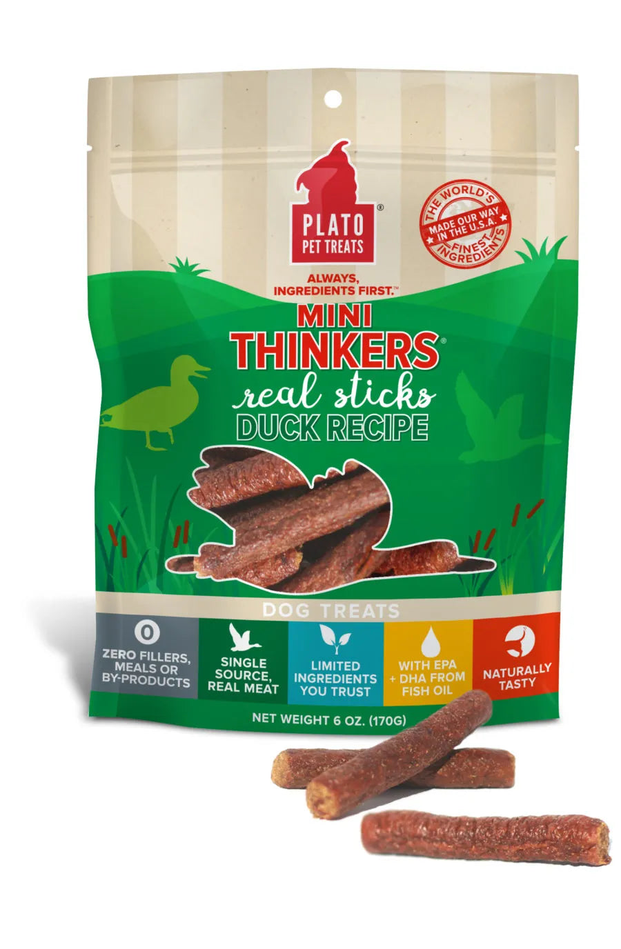 - The effect of dog food on hairPlato Mini Thinkers Duck Meat Stick Dog Treats