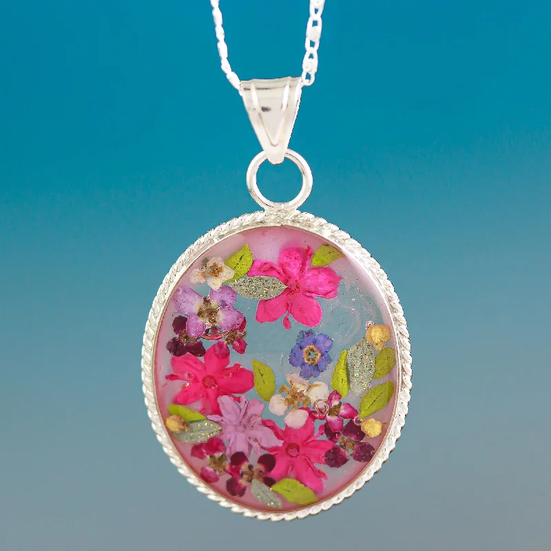 - Dog anti-slip matAntique Rose Old Fashioned Pendant Necklace with Pink Flowers in Resin