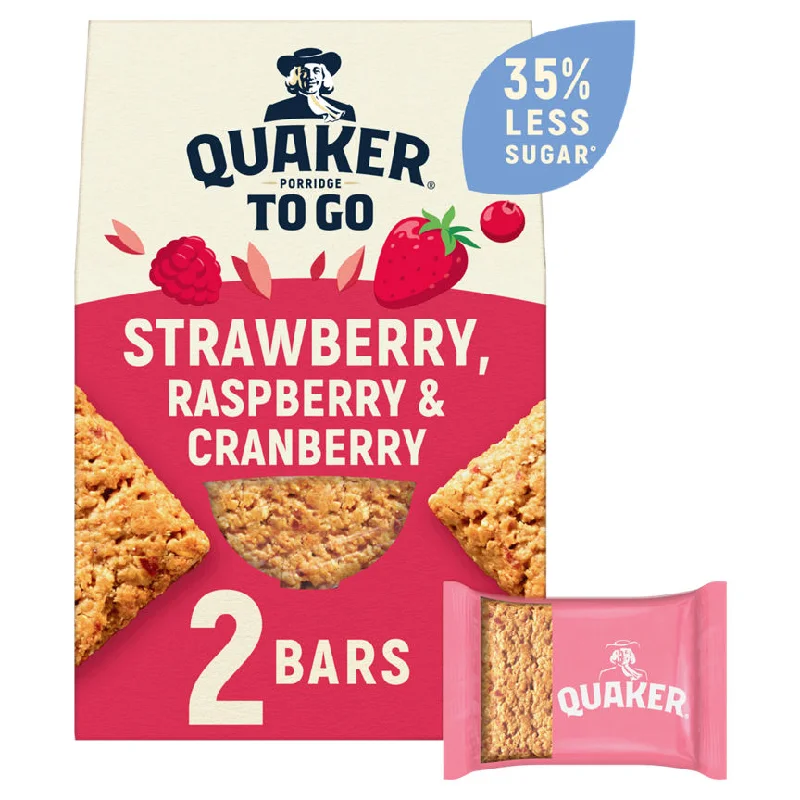 - Rabbit grass rack to prevent waste food boxQuaker Porridge To Go Strawberry, Raspberry & Cranberry Breakfast Bars 2x55g