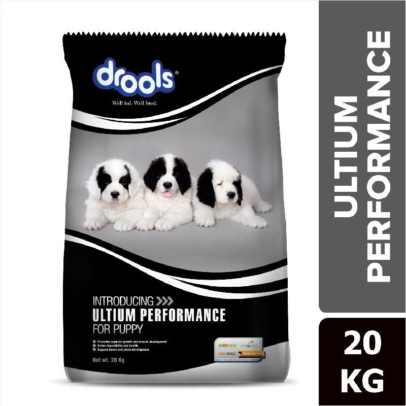 10. **Pet water dispenser is silent**Drools Ultium Performance Puppy Dry Food