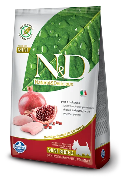 ### Dog accessoriesFarmina N&D Grain Free Chicken & Pomegranate Adult Mini - 800g